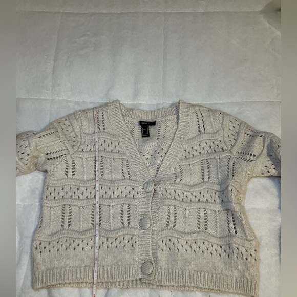 Forever 21 Cream Knit Women's Sweater - Picture 4 of 6